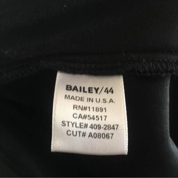 Bailey 44 Black Phantom Velvet Pants - Picture 9 of 10